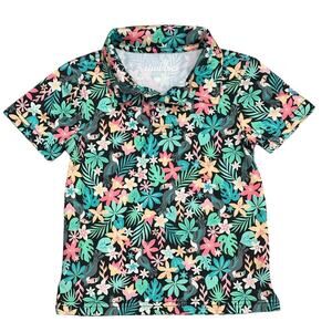 CHUBBIES Little Boy Tropical Short Sleeve Polo Size 3T
